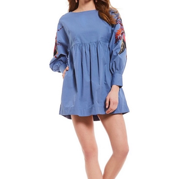 Free People Dresses & Skirts - Free People Mini Obsessions Mini Dress in blue